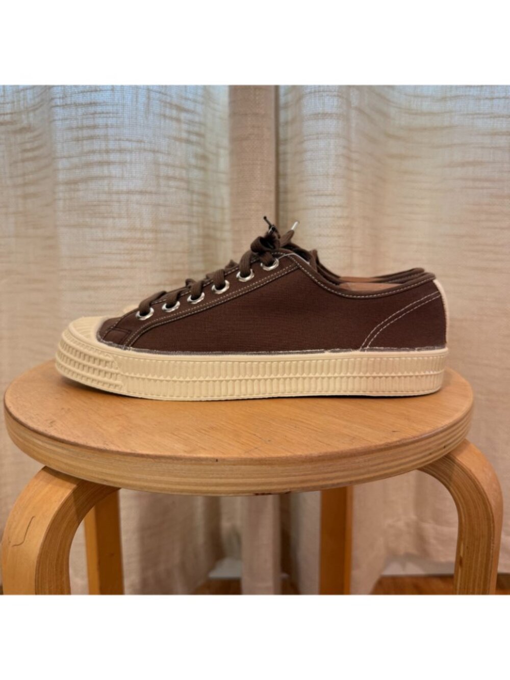 Novesta Star Master Contrast Stitch Sneakers in Brown/Beige Size 42 - Picture 8 of 11